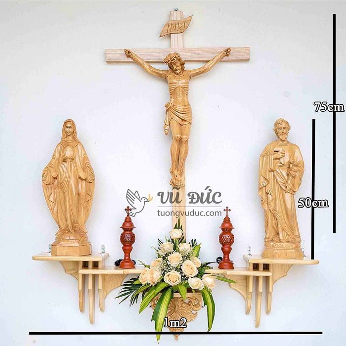 Xưởng Sản Xuất Bàn Thờ Công Giáo Tại Hà Nội Giá Rẻ Bất Ngờ 20 1 khau thiet ke giup ban tho chua co do tham my hon 2