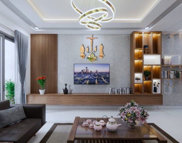 Mẫu Bàn Thờ Công Giáo Đẹp Nhất Giá Tận Xưởng 21 1 khau thiet ke giup ban tho chua co do tham my hon 3